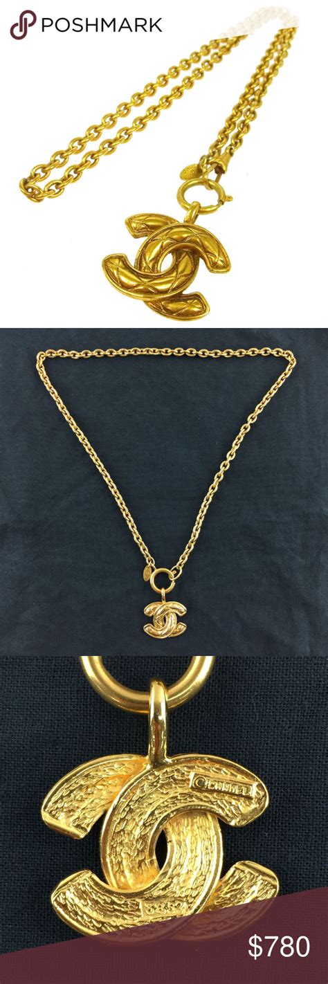 chanel small lock necklace|authentic Chanel necklace for sale.